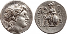 KINGS OF THRACE (Macedonian). Lysimachos (305-281 BC). Tetradrachm. Lampsakos.
Obv: Diademed head of the deified Alexander right, wearing horn of Ammo...