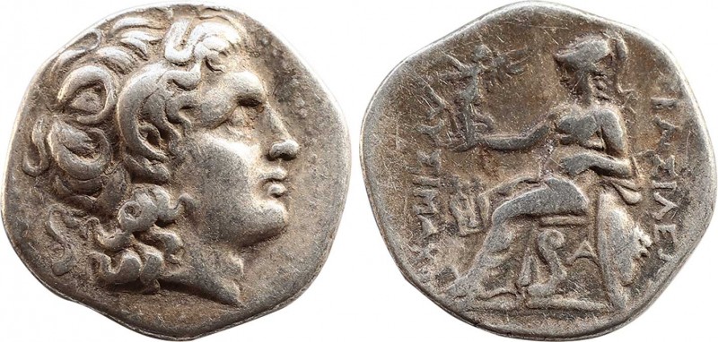 KINGS OF THRACE. Lysimachos (305-281 BC). Drachm. Ephesos.
Obv: Head of the deif...
