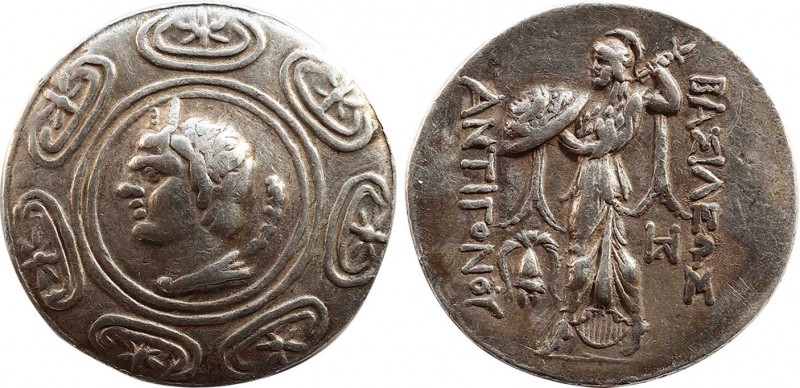 KINGS OF MACEDON. Antigonos II Gonatas. (277/6-239 BC). Tetradrachm. Pella.
Obv...