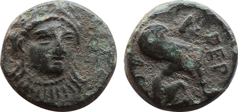 TROAS. Gergis. Ae (4th century BC).
Obv: Laureate head of Sibyl Herophile facing...