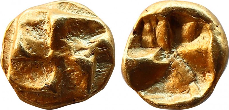 IONIA. Uncertain. EL 1/48 Stater (Circa 625-600 BC).
Obv: Raised counterclockwis...