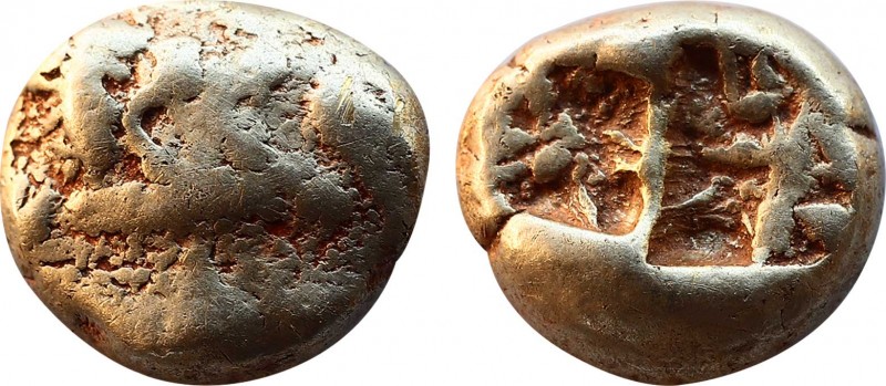 IONIA, Uncertain. Circa 650-600 BC. EL Hekte – Sixth Stater. Lydo-Milesian stand...