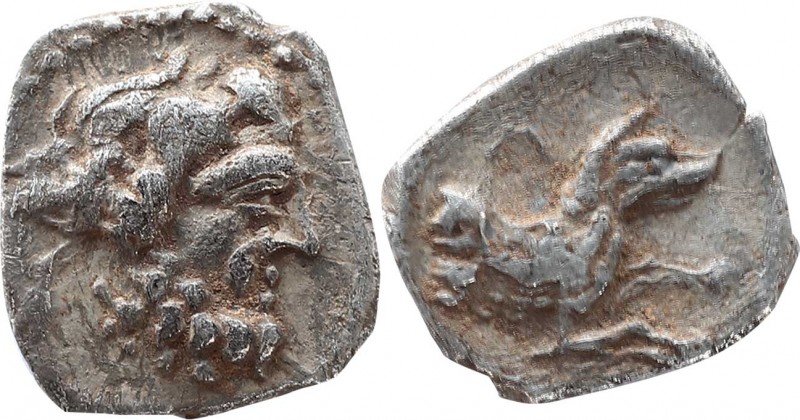 LYCAONIA. Laranda. Obol (Circa 324/3 BC.
Obv: Head of Herakles right.
Rev: Forep...