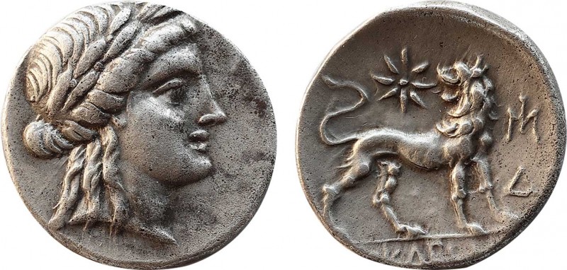 IONIA. Miletos. Drachm (Circa 175-86/5 BC). Uncertain magistrate. Obv: Laureate ...