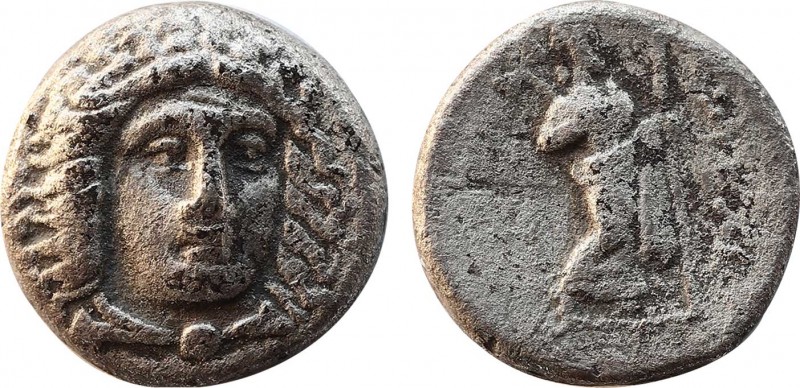 SATRAPS OF CARIA. Maussolos (Circa 377/6-353/2 BC). Drachm. Halikarnassos. Obv: ...