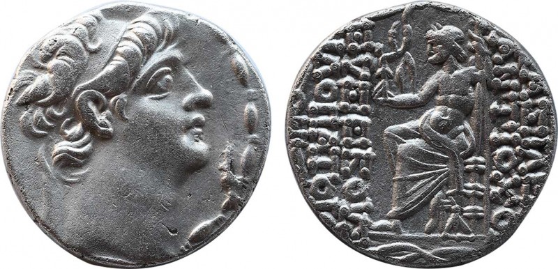 SELEUKID KINGDOM. Antiochos X Eusebes Philopator (Circa 95-92 BC). Tetradrachm. ...