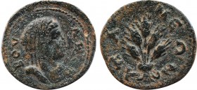 PHRYGIA. Apamea. Pseudo-autonomous. Time of Caracalla (198-217). Ae. Lucius M. Severus, grammateus for the second time.
Obv: BOV?H.
Veiled and draped ...