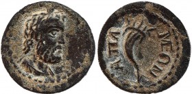PHRYGIA. Apameia. Pseudo-autonomous. Ae (Circa 244-268).
Obv: Bearded and draped bust of Sarapis right, wearing polos.
Rev: AΠAMEΩN.
Cornucopia.
BMC 1...
