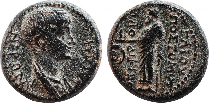 PHRYGIA. Laodicea ad Lycum. Nero (54-68). Ae. Gaius Postumus, magistrate. Obv: N...