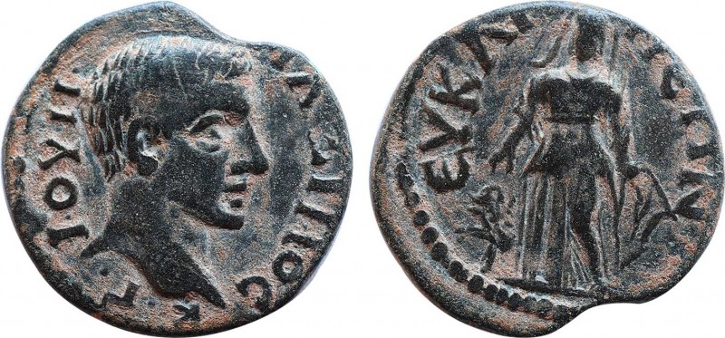 PHRYGIA. Eukarpeia. Maximus (Caesar 235-238 AD).Ae . Obv: Κ Γ Ι ΟΥΗ ΜΑΞΙΜƐΙΝΟϹ. ...