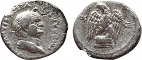 VESPASIAN (69-79). Denarius. Rome.
Obv: IMP CAESAR VESPASIANVS AVG.
Laureate head right.
Rev: Eagle standing right on altar; head turned left.
RIC² 84...