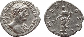 HADRIAN (117-138). Denarius. Rome.
Obv: IMP CAESAR TRAIAN HADRIANVS AVG.
Laureate bust right, slight drapery on far shoulder.
Rev: P M TR P COS II / P...