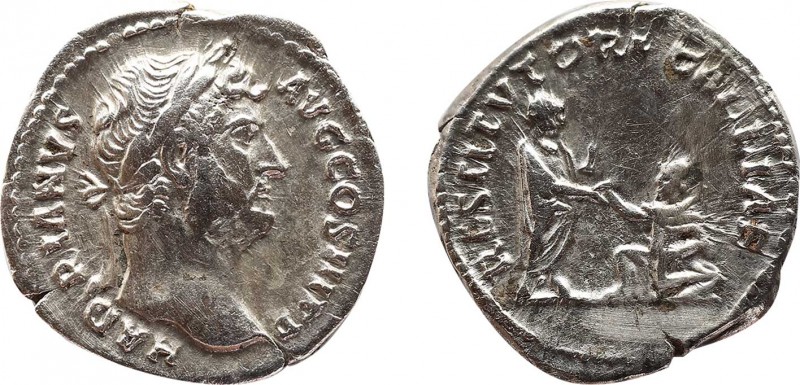 HADRIAN (117-138). Denarius. Rome. "Travel Series" issue.
Obv: HADRIANVS AVG COS...