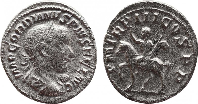 Gordianus III ( 238-244 AD). Denarius. Rome. 
Obv: IMP GORDIANVS PIVS FEL AVG, L...