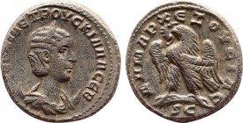 SYRIA. Seleucis and Pieria. Antioch. Herennia Etruscilla, Augusta, 249-251. Tetradrachm. 
Obv: ЄPЄNNIA ЄTPOYCKIΛΛA CЄB Draped bust of Herennia Etrusci...