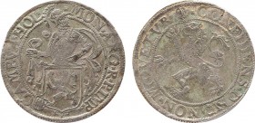 NETHERLANDS. Holland. Lion Dollar or Leeuwendaalder (1576).
Obv: MO NO ARG ORDIN HOL.
Knight standing left, head right, holding up garnished coat-of-a...