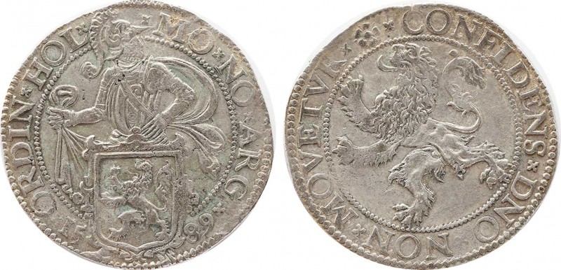 NETHERLANDS. Holland. Lion Dollar or Leeuwendaalder (1589).
Obv: MO NO ARG ORDIN...