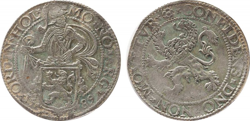 NETHERLANDS. Holland. Lion Dollar or Leeuwendaalder (1589).
Obv: MO NO ARG ORDIN...