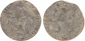 NETHERLANDS. Utrecht. Lion Dollar or Leeuwendaalder (1598).
Obv: MO NO ORDI TRAI VA HOL.
Knight standing left, head right, holding up garnished coat-o...