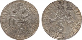 NETHERLANDS. Gelderland. Lion Dollar or Leeuwendaalder (1599).
Obv: MO NO ORDI GEL VA HOL.
Knight standing left, head right, holding up garnished coat...