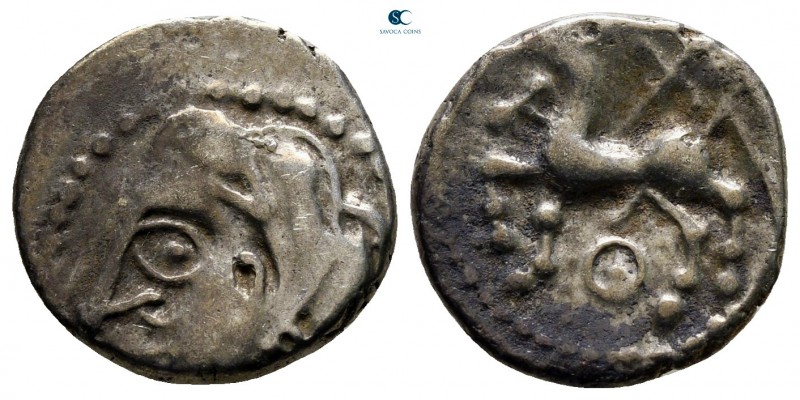 Central Gaul. Lemovices circa 100-60 BC. 
Quinarius AR

15 mm., 1,97 g.


...