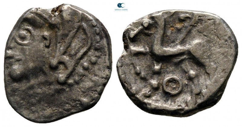 Central Gaul. Lemovices circa 100-60 BC. 
Quinarius AR

16 mm., 1,88 g.


...