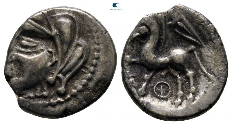 Central Gaul. Lemovices circa 100-60 BC. 
Quinarius AR

15 mm., 1,86 g.


...