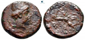 Sicily. Mytistratus circa 340-330 BC. Hexas Æ