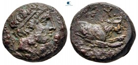 Kings of Macedon. Aigai. Pausanias 395-393 BC. Bronze Æ