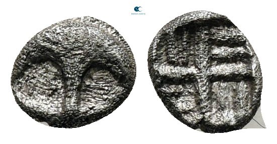 Thrace. Apollonia Pontica circa 494-470 BC. 
Hemiobol AR

4 mm., 0,17 g.

...