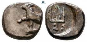 Thrace. Byzantion circa 416-357 BC. Hemidrachm AR