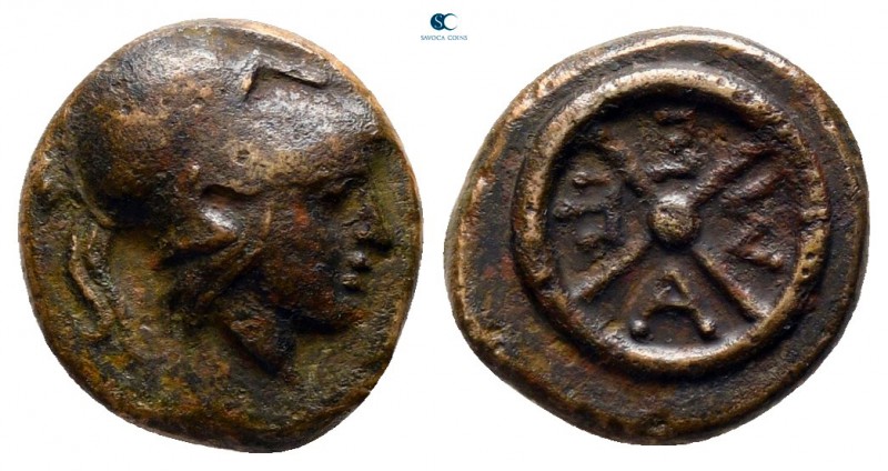 Thrace. Mesembria circa 350-300 BC. 
Bronze Æ

11 mm., 1,29 g.



very fi...