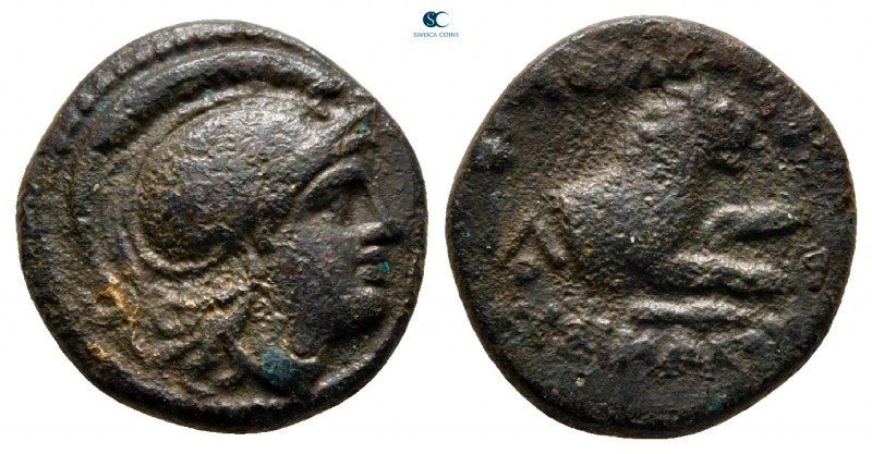 Kings of Thrace. Uncertain mint. Macedonian. Lysimachos 305-281 BC. 
Bronze Æ
...