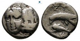 Moesia. Istrus 313-280 BC. Trihemiobol AR