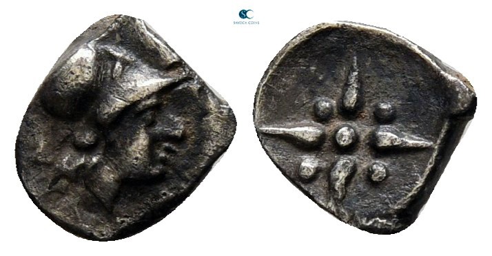 Asia Minor. Uncertain mint circa 500-400 BC. 
Hemiobol AR

6 mm., 0,28 g.

...