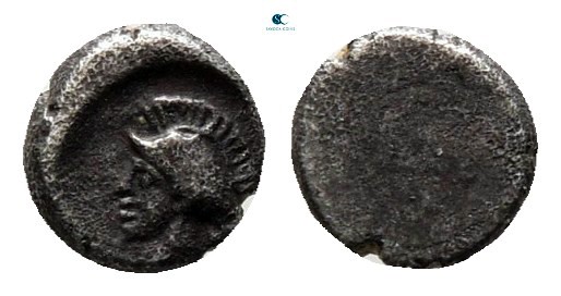 Asia Minor. Uncertain mint circa 450-400 BC. 
Hemiobol AR

4 mm., 0,20 g.

...