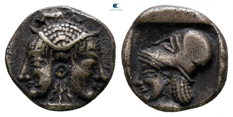 Mysia. Lampsakos circa 500-450 BC. 
Diobol AR

10 mm., 1,22 g.



very fi...