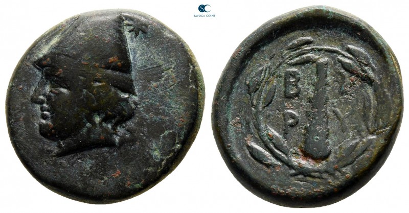 Troas. Birytis circa 400-300 BC. 
Bronze Æ

18 mm., 6,45 g.



nearly ver...