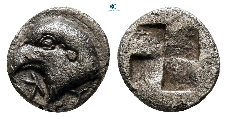 Aiolis. Kyme circa 450-400 BC. 
Hemiobol AR

7 mm., 0,48 g.



very fine