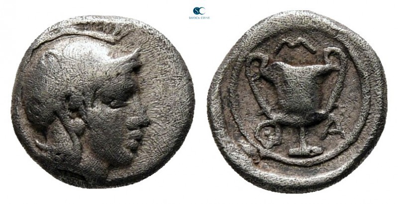 Lesbos. Methymna circa 450-379 BC. 
Obol AR

7 mm., 0,51 g.



nearly ver...