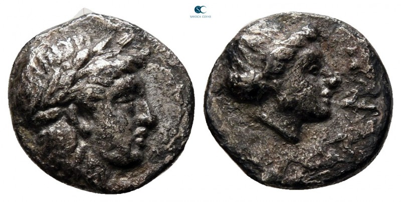 Lesbos. Mytilene circa 400-300 BC. 
Diobol AR

10 mm., 1,23 g.



nearly ...