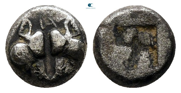 Lesbos. Unattributed Koinon mint circa 550-480 BC. 
BI 1/24 Stater

7 mm., 0,...