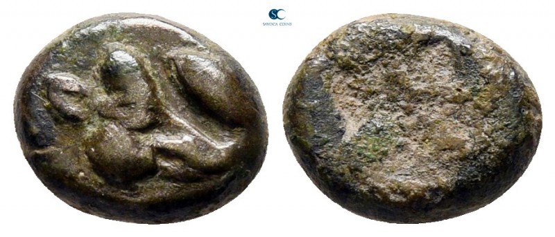 Lesbos. Unattributed Koinon mint circa 500-450 BC. 
Billon Obol

8 mm., 0,94 ...