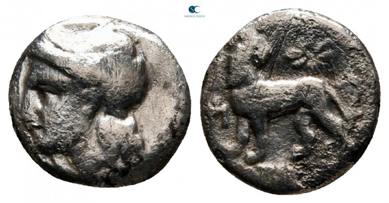 Ionia. Miletos circa 350-300 BC. 
Hemidrachm AR

10 mm., 1,51 g.



nearl...