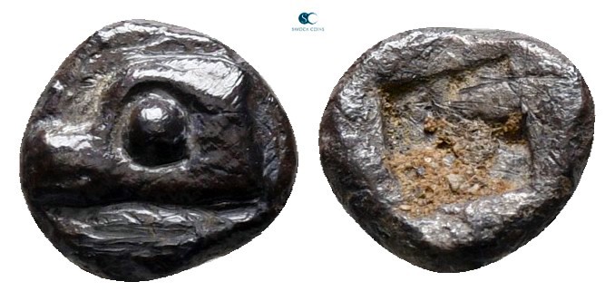 Ionia. Phokaia circa 520-500 BC. 
Hemiobol AR

5 mm., 0,39 g.



very fin...