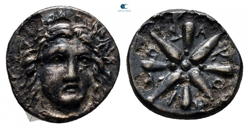 Satraps of Caria. Pixodaros 341-336 BC. 
Obol AR

8 mm., 0,72 g.



very ...