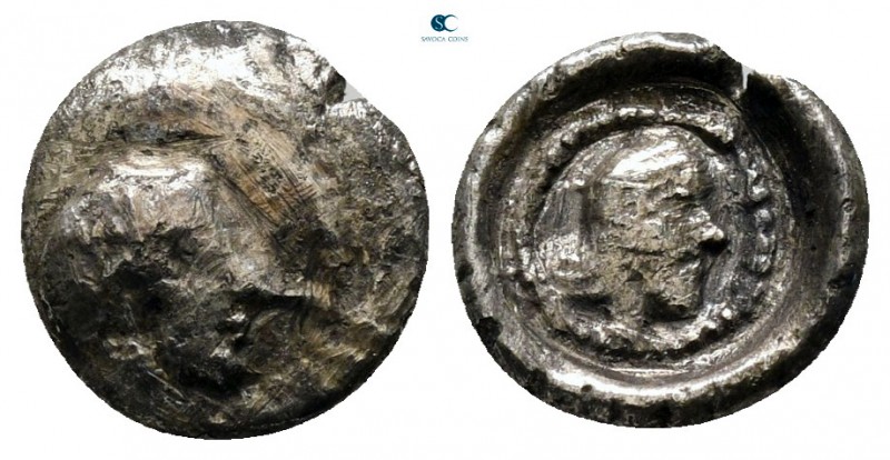 Dynasts of Lycia. Uncertain mint. Kherei circa 440-410 BC. 
Obol AR

8 mm., 0...