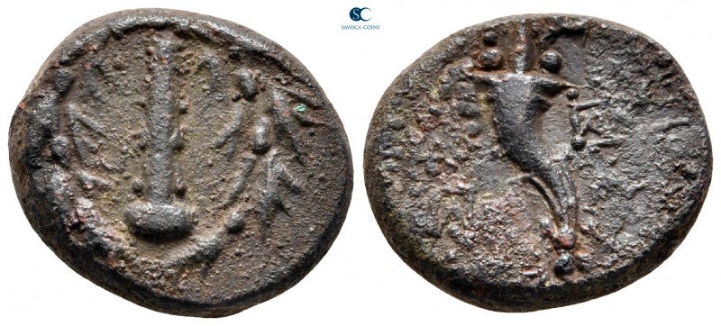 Cilicia. Tarsos circa 175-164 BC. 
Bronze Æ

22 mm., 10,21 g.



very fin...