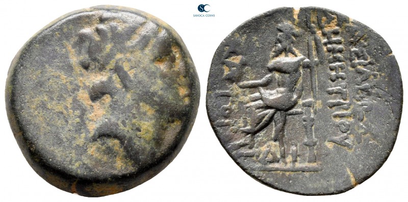 Seleukid Kingdom. Uncertain mint. Demetrios II Nikator 146-138 BC. 
Bronze Æ
...