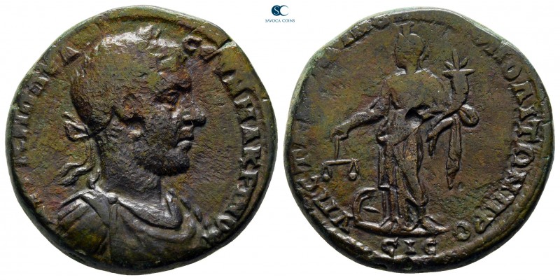 Moesia Inferior. Nikopolis ad Istrum. Macrinus AD 217-218. 
Bronze Æ

27 mm.,...